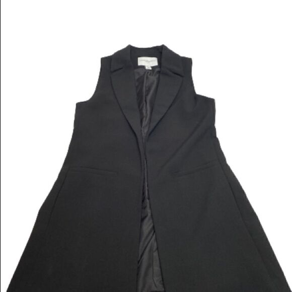 Katherine Barclay Montreal black open front sleeveless long line blazer XS - Picture 4 of 16